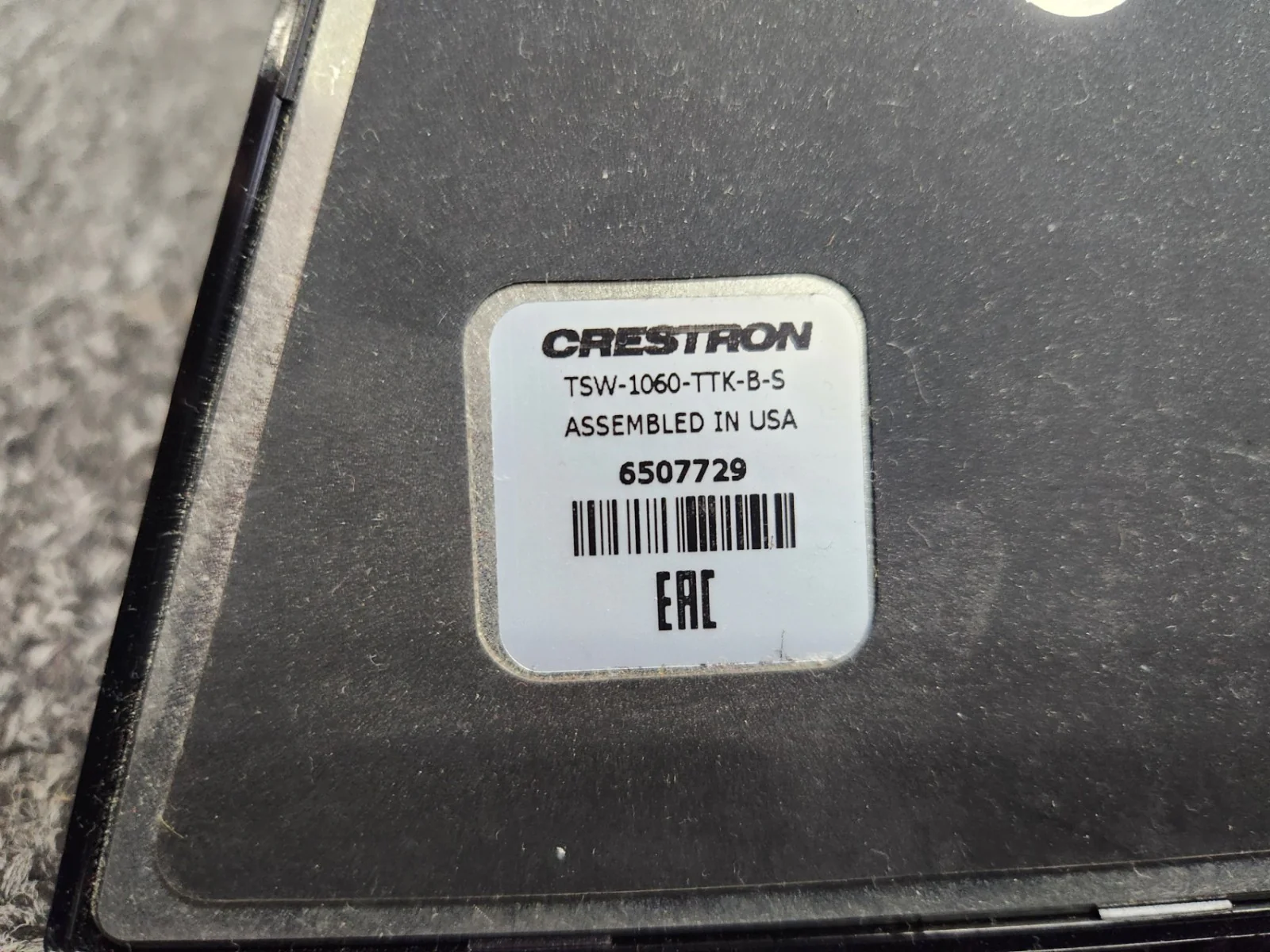 Crestron TSW-1060-TTK-B-S Tabletop Kit for TSS-10/TSW-1060 Black 6507729 - Image 3