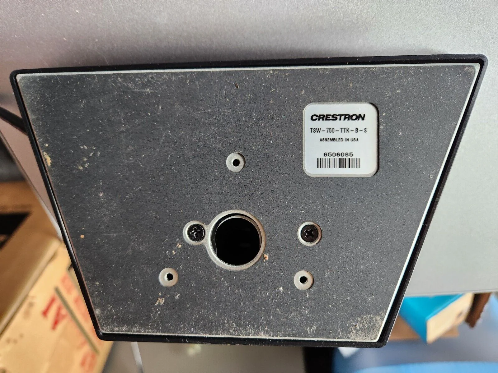 Crestron TSW-750-B-S 7” Touch Screen, Black 6505654 Factory Reset w/ Table Mount - Image 2