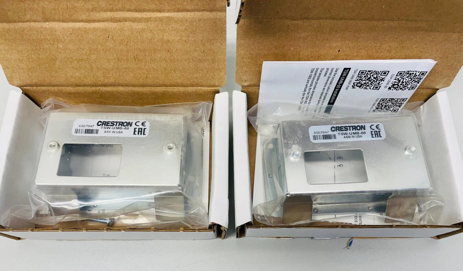 Crestron TSW-UMB-60 Universal Mounting Bracket 6507947 LOT OF 2 - Image 3