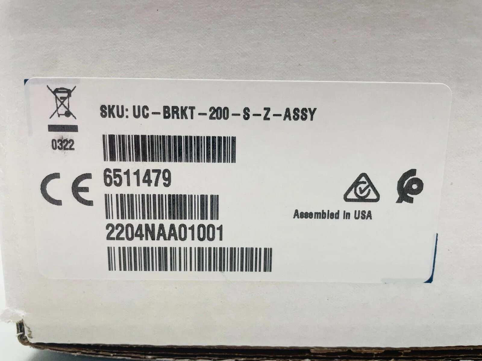 Crestron UC-BRKT-200-S-Z-ASSY UC Engine Bracket Assembly 6511479 NEW - Image 2