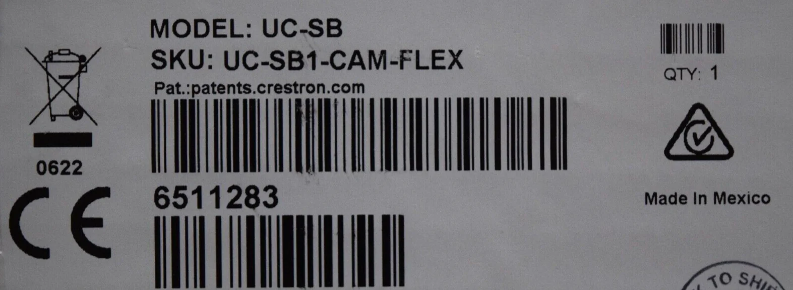 Crestron UC-SB UC-SB1-CAM-FLEX Sound Bar & Camera 6511283 - Image 3