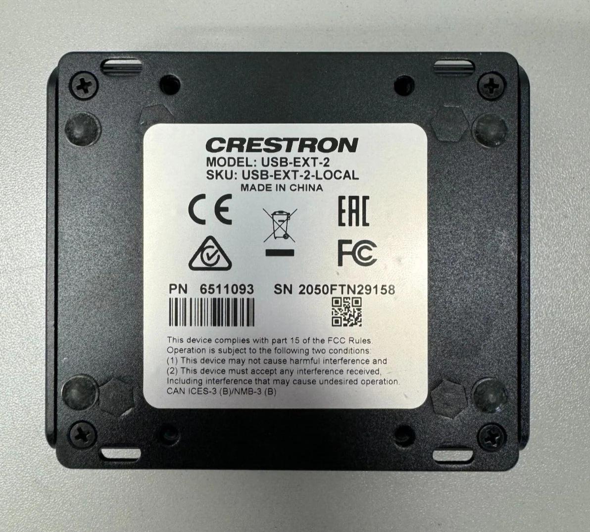 Crestron USB-EXT-2 LOCAL And REMOTE USB over Twisted Pair Extender - Image 4