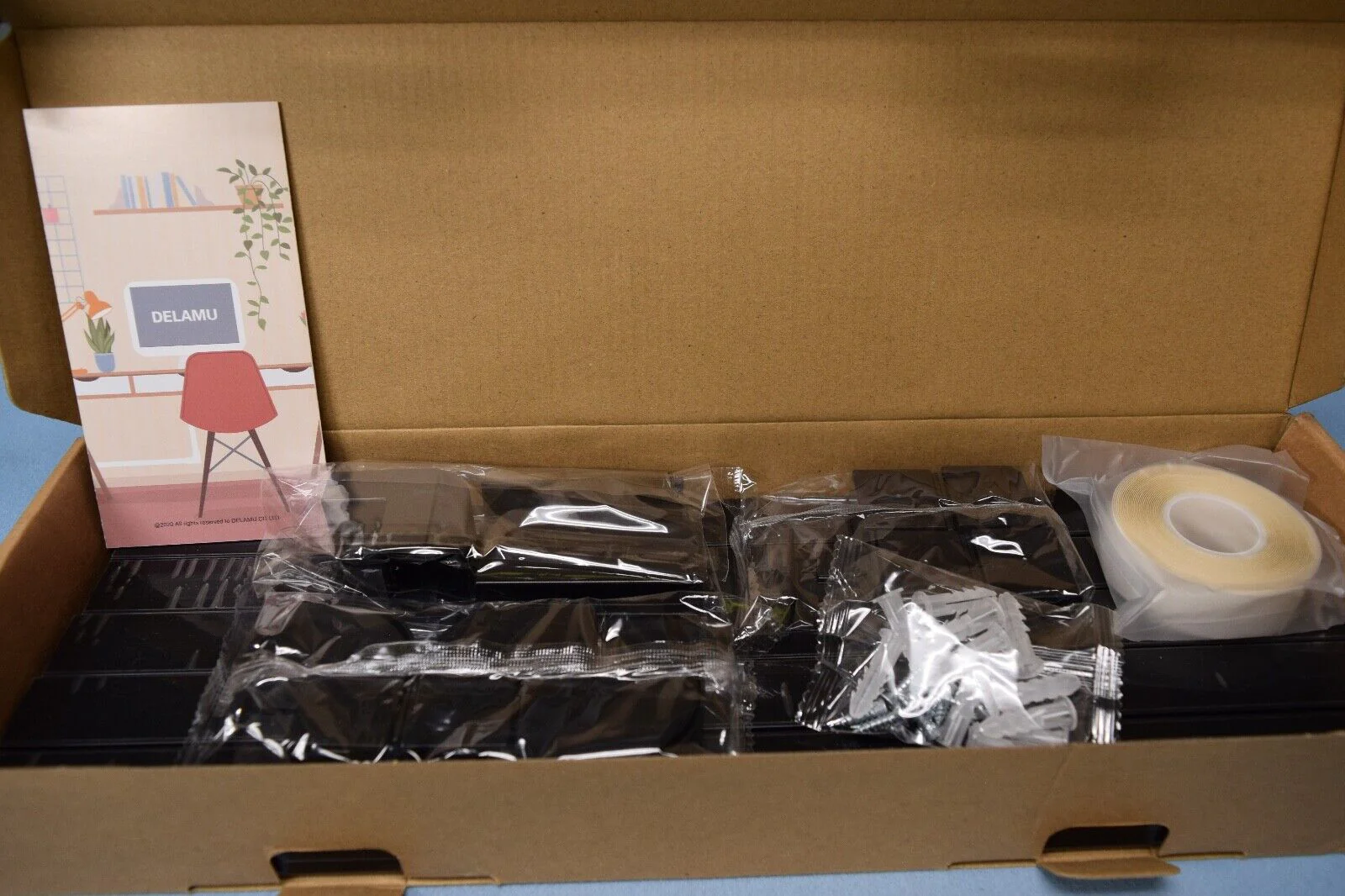 Delamu Cord Hider CC01 BLACK Cord Cover Raceway ( LOT OF 7 KITS ) - Image 3
