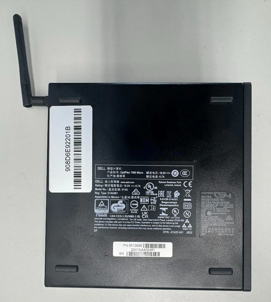 Dell Optiplex 7080 XE MFF Desktop i5 2.30Ghz 8GB RAM 256GB NVMe Win10 - Image 3