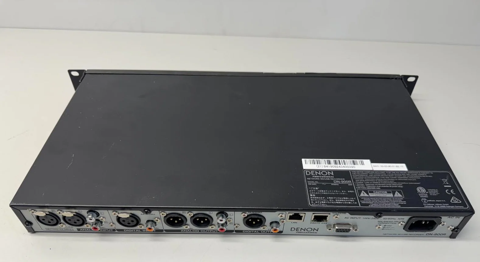 Denon DN-900R Network SD/USB Audio Recorder with Dante 2 x 2 Interface - Image 2