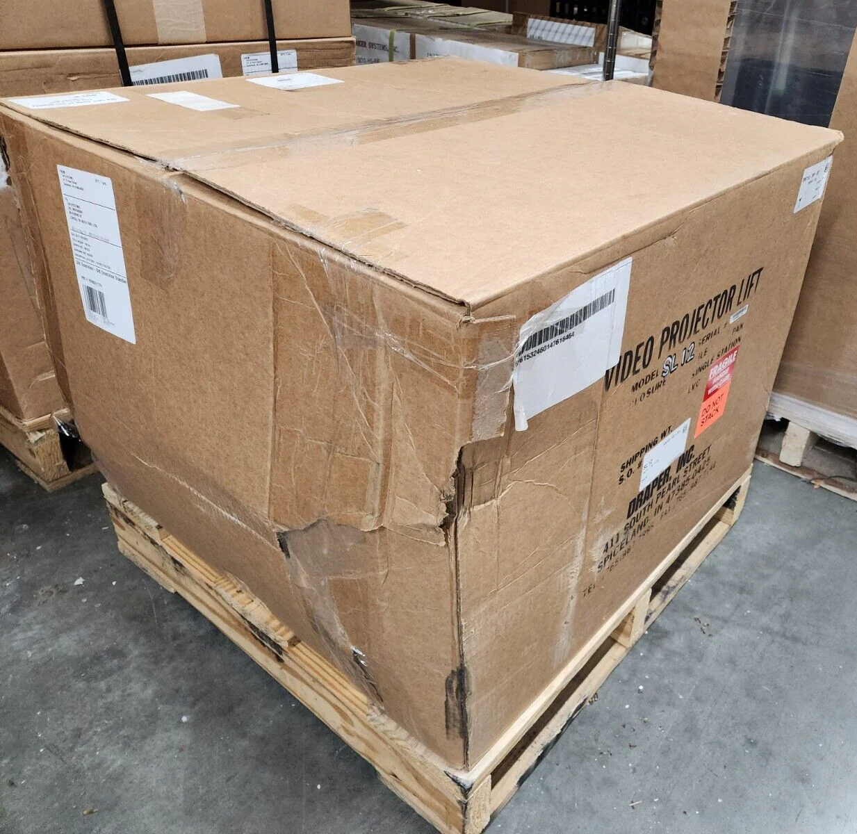 Draper Projector Scissor Lift SL12, 110 V 300278 Weight Capacity of 100 lbs NOB - Image 2