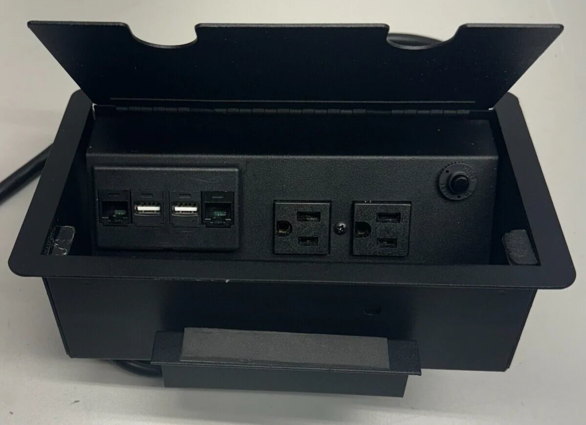 ECA Power Module, Interact w/Telecom Plate featuring 2x usb & 2x Ethernet Port