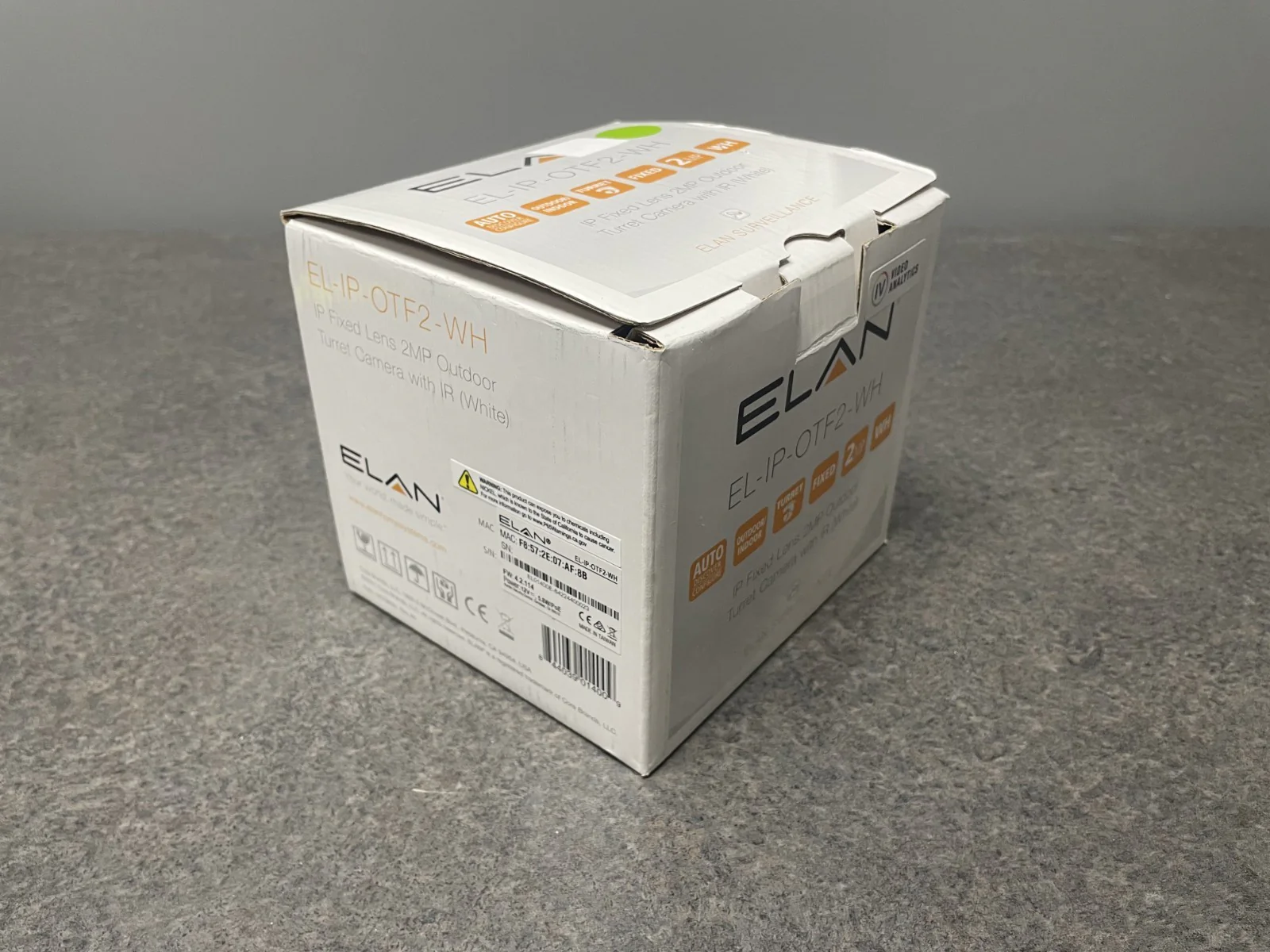 Elan EL-IP-OTF2-WH IP Fixed Lens 2MP Outdoor Turret Camera