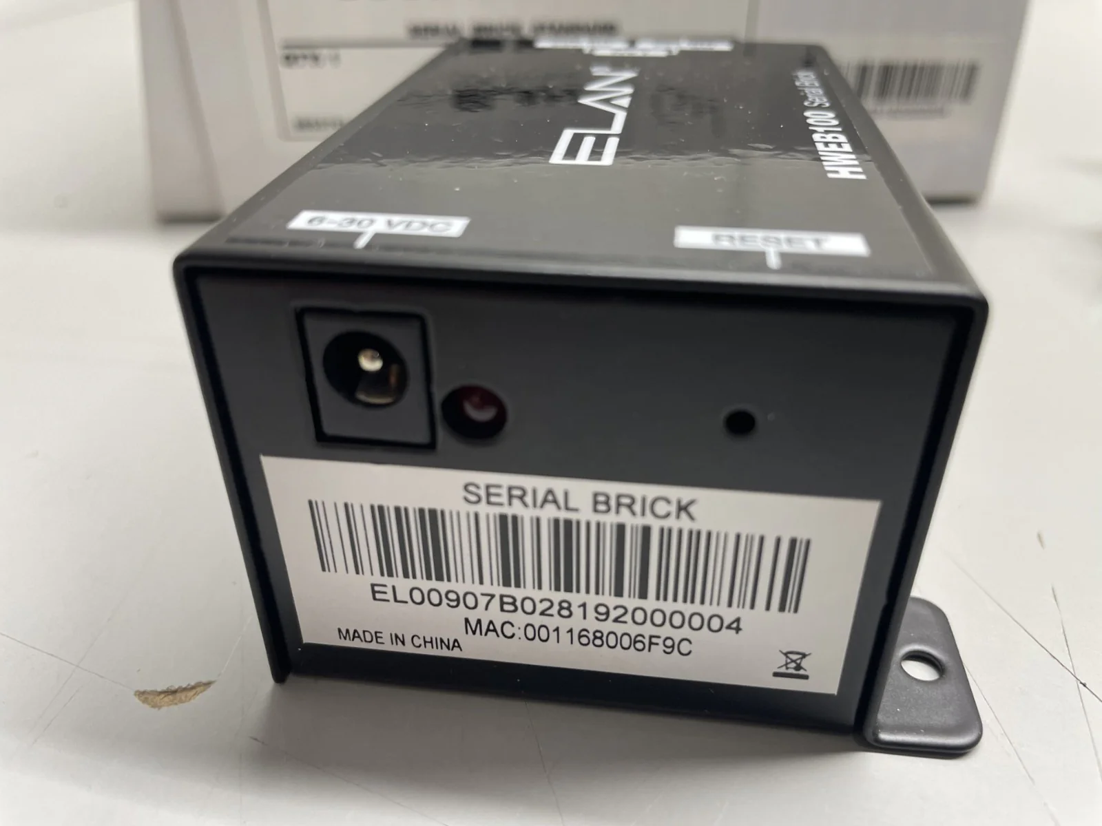 Elan HWEB100 RS-232 / RS485 Serial to Ethernet RJ45 Full Duplex Serial Brick - Image 3
