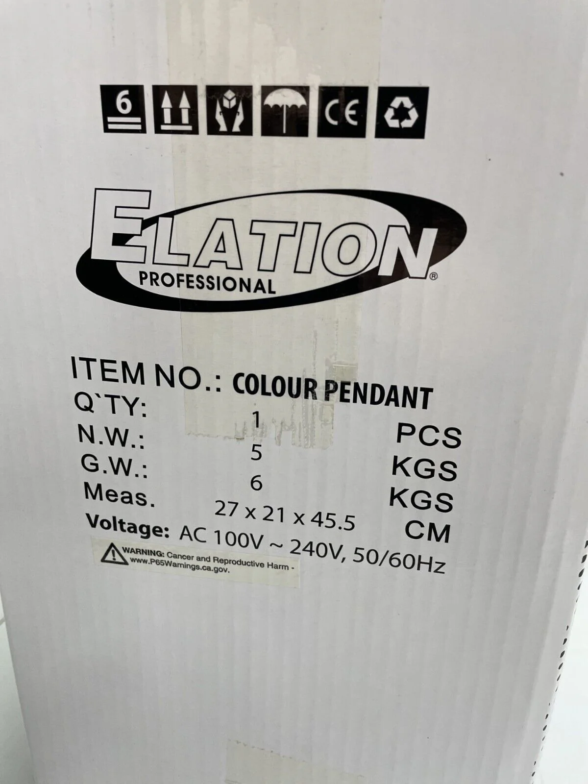 Elation Pro Colour Color 110 Pendant Wash Luminaire RGBW LED Lighting Fixture - Image 4