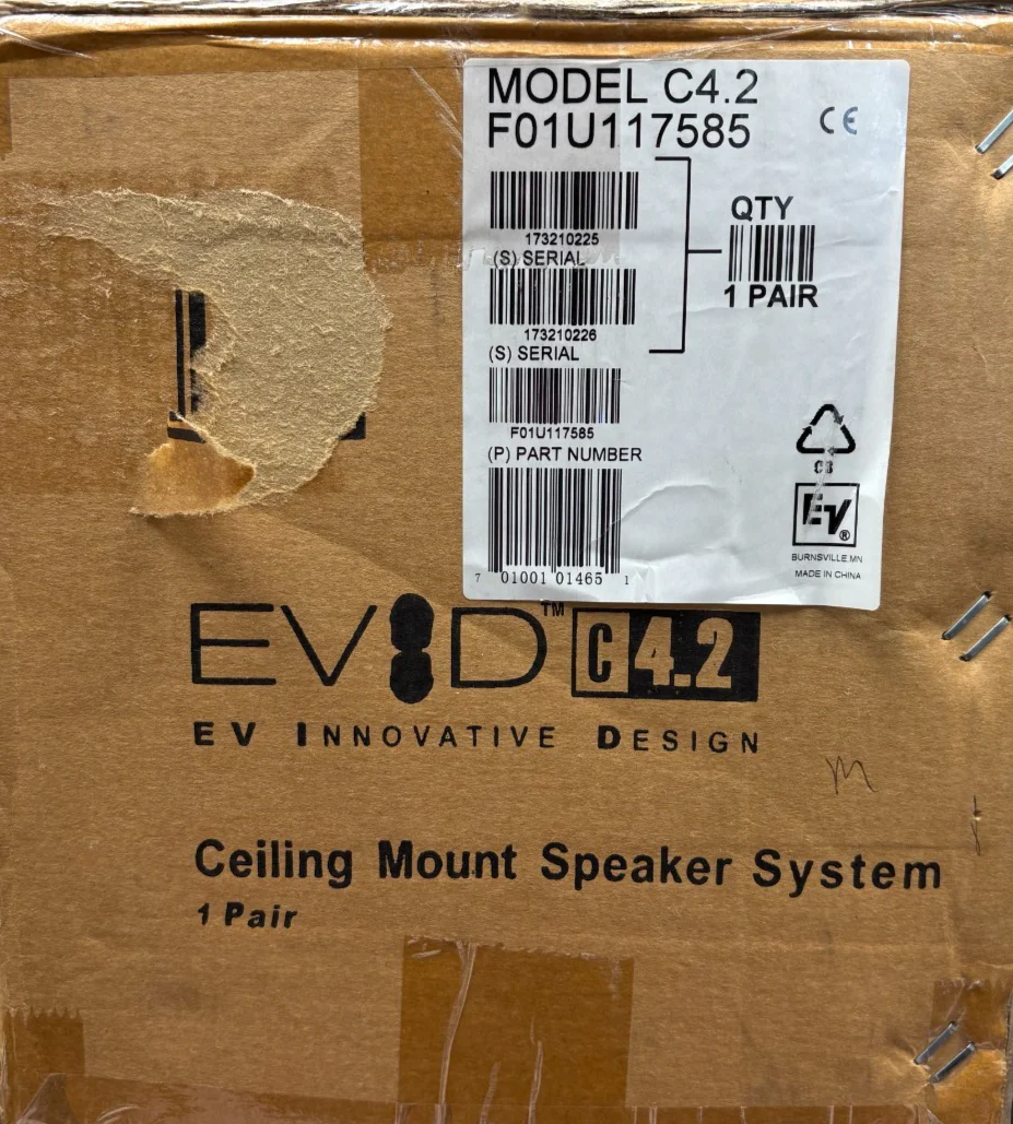 Electro-Voice EVID C4.2 4-Inch Ceiling Two-Way Speakers (Pair)