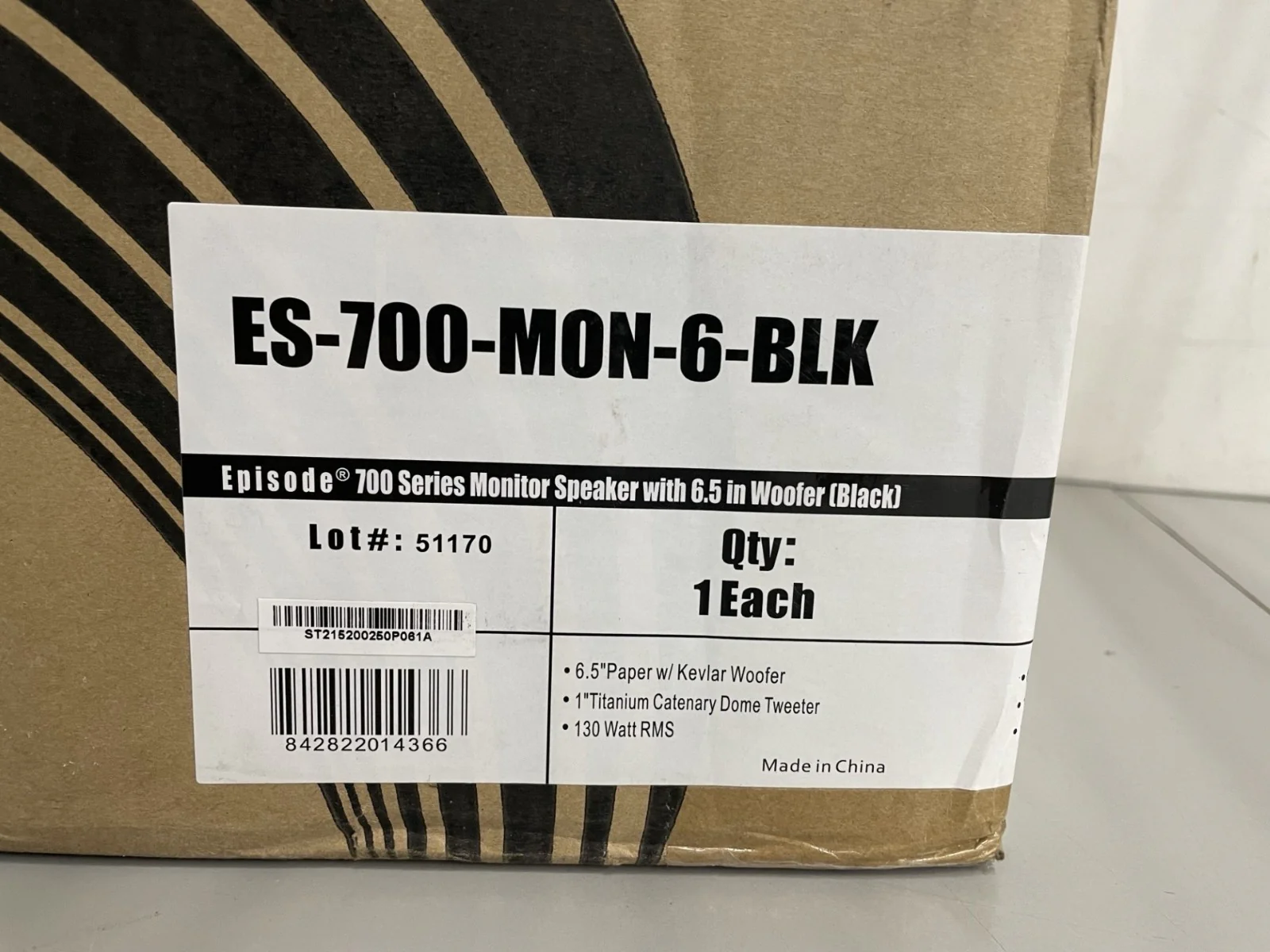 Episode 700-Series ES-700-MON-6-BLK Full-Range Pro Audio Monitor Loudspeaker - Image 2