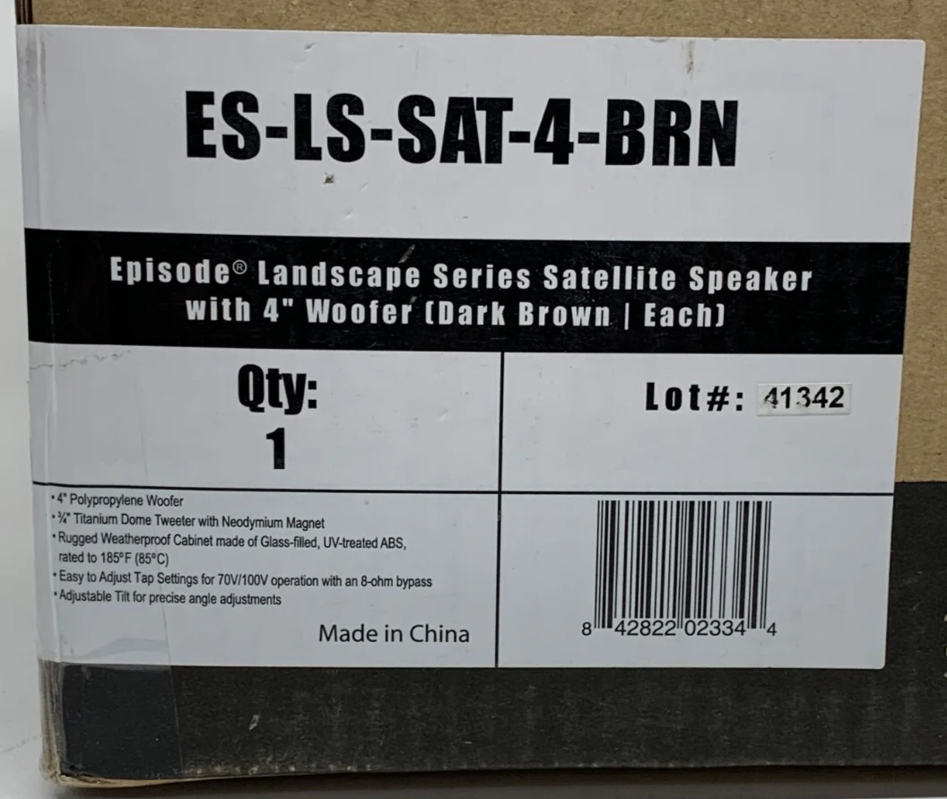 Episode ES-LS-SAT-8-BRN Outdoor Satelite Speaker (Brown) - Image 2