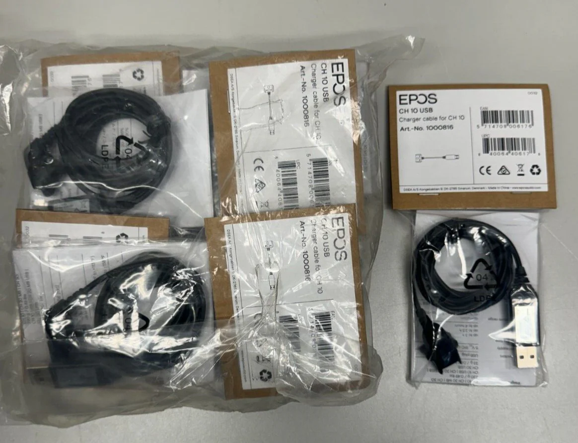 EPOS CH 10 USB 1000816 USB Headset Charger Cables LOT OF 10 - Image 2