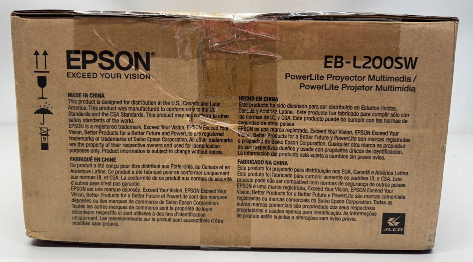 Epson H993A PowerLite L200SW Wireless WXGA 3LCD Short-throw Display V11H993020 - Image 2