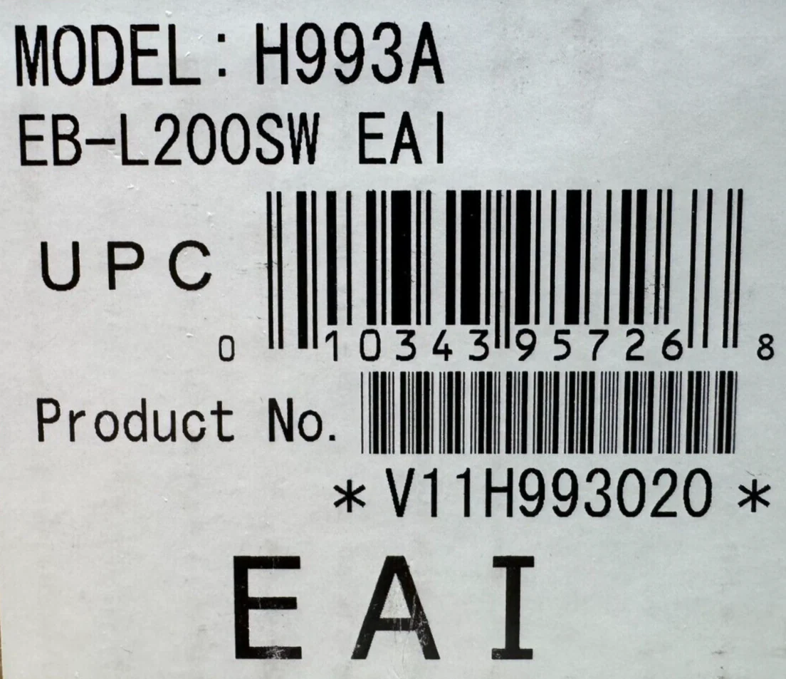 Epson H993A PowerLite L200SW Wireless WXGA 3LCD Short-throw Display V11H993020 - Image 3