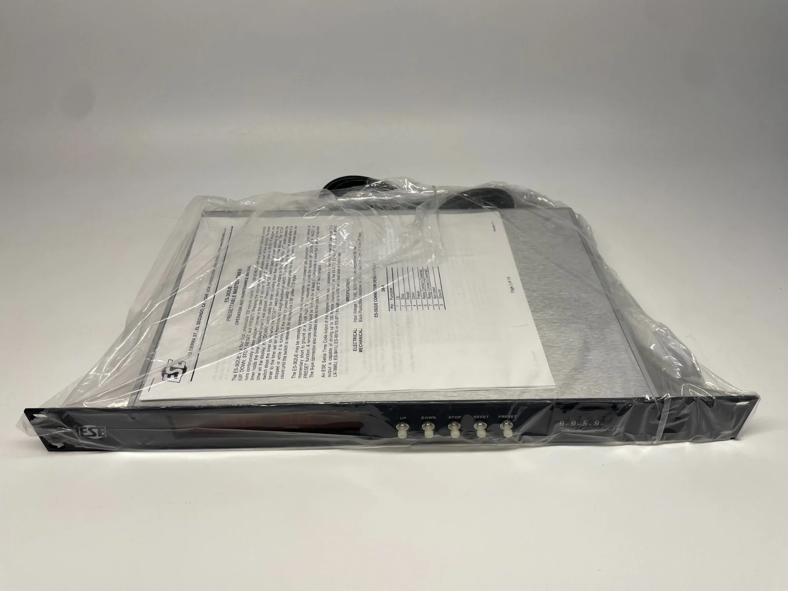ESE ES-362UE Presettable Rackmountable 100min Up/Down Master Timer
