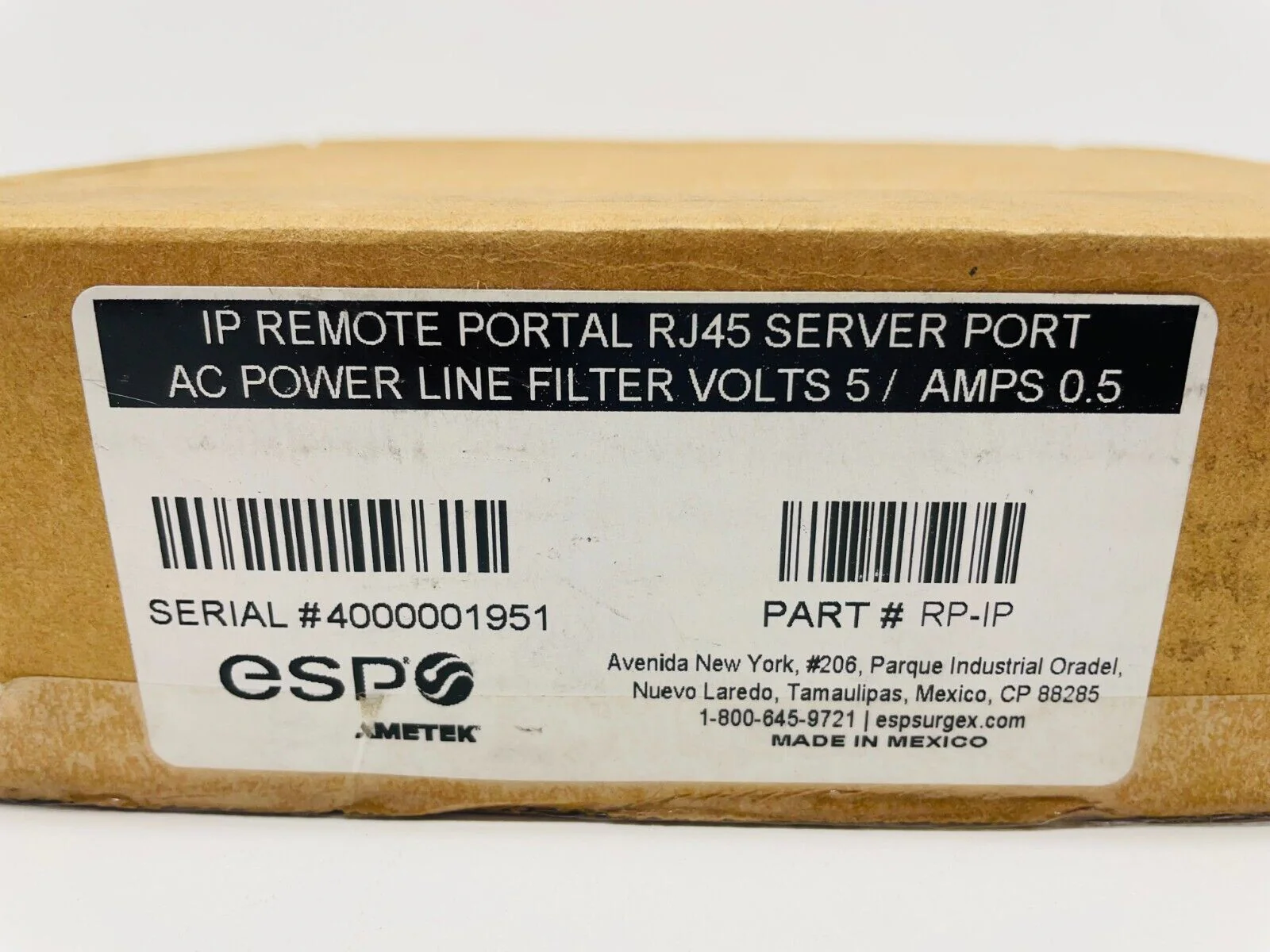 ESP SurgeX RP-IP RemotePortal with 1-Port Gigabit Network Switch Configuration - Image 2