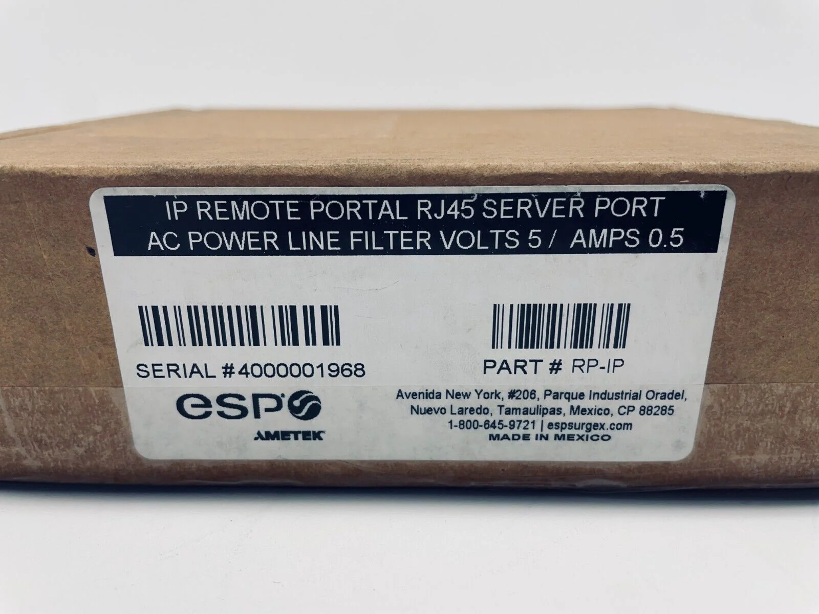 ESP SurgeX RP-IP RemotePortal with 1-Port Gigabit Network Switch Configuration - Image 2