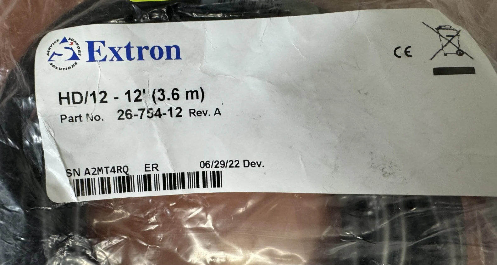 Extron 26-754-12 HDMI Premium High Speed HDMI Cable 12' LOT OF 3 - Image 2
