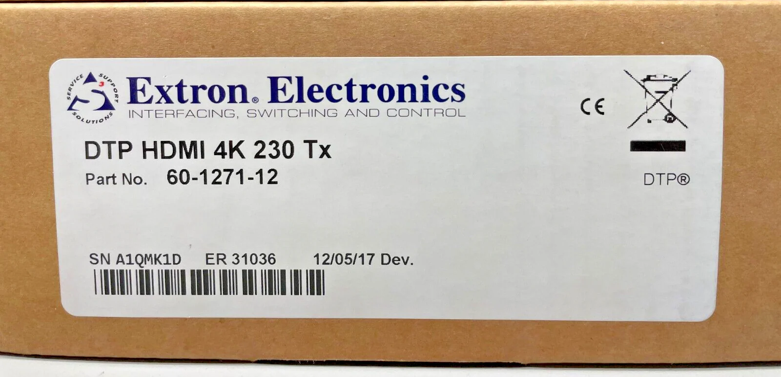 Extron 60-1271-12 DTP HDMI 4K 230 TX Transmitter 230 feet HDMI Signal NEW - Image 2