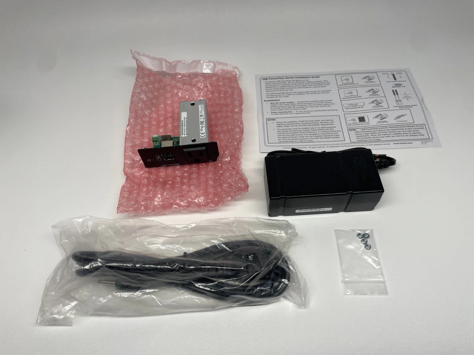 Extron 60-1356-02 USB PowerPlate 200 Two Outlet USB Chargers AC AAP Blk - Image 3