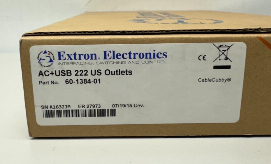 Extron 60-1384-01 AC+USB 222 US Outlets (2x US AC, 2x USB) - Image 2