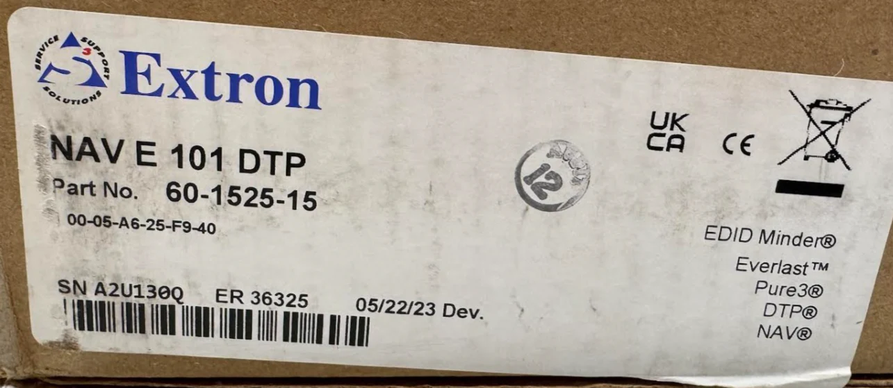 Extron 60-1525-15 NAV E 101 DTP 1G Pro AV over IP Encoder with DTP Input - Image 4