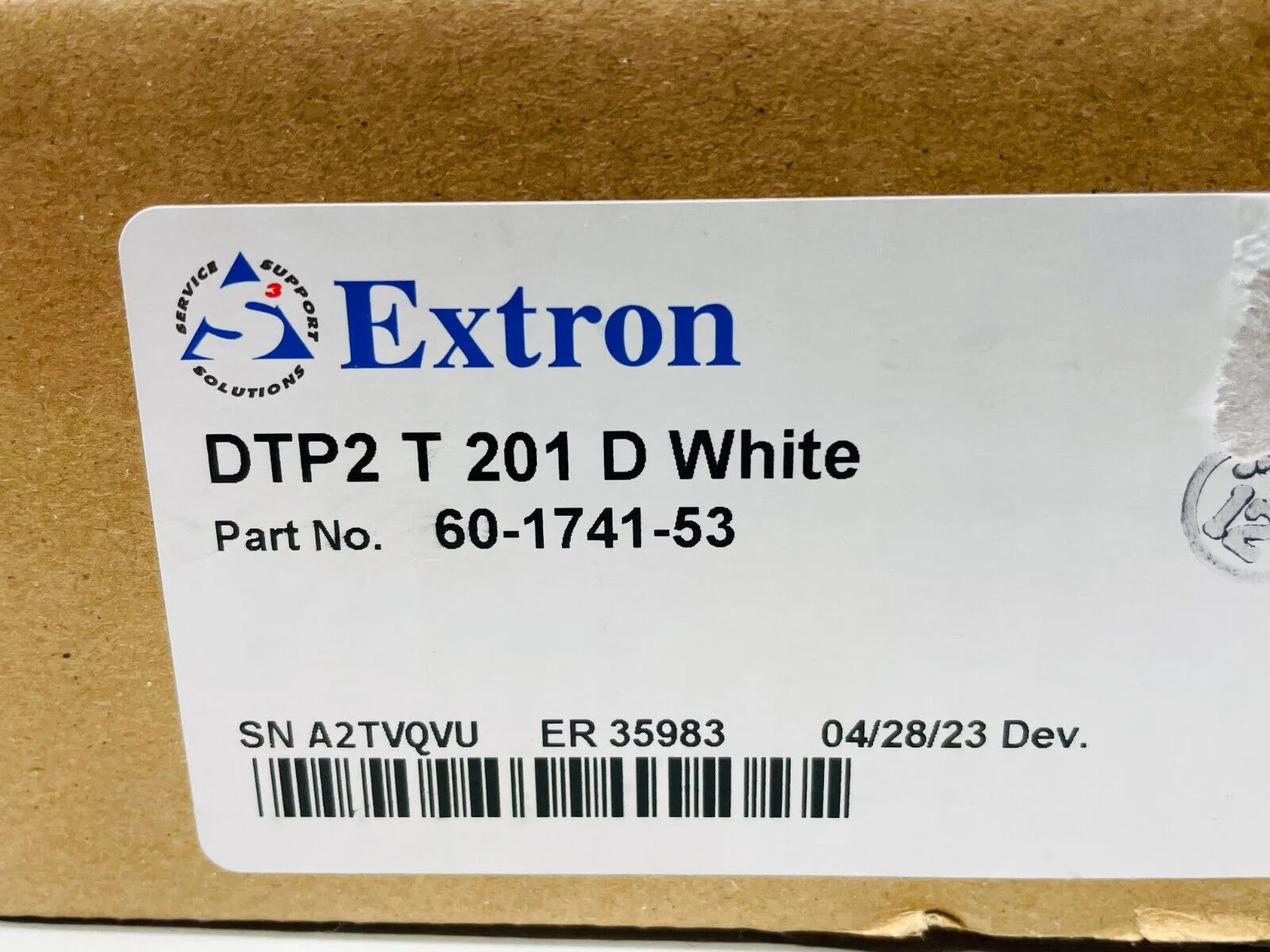 EXTRON 60-1741-53 DTP2 T 201 D White 4K/60 HDMI DTP2 Transmitter – Wall Plate - Image 2
