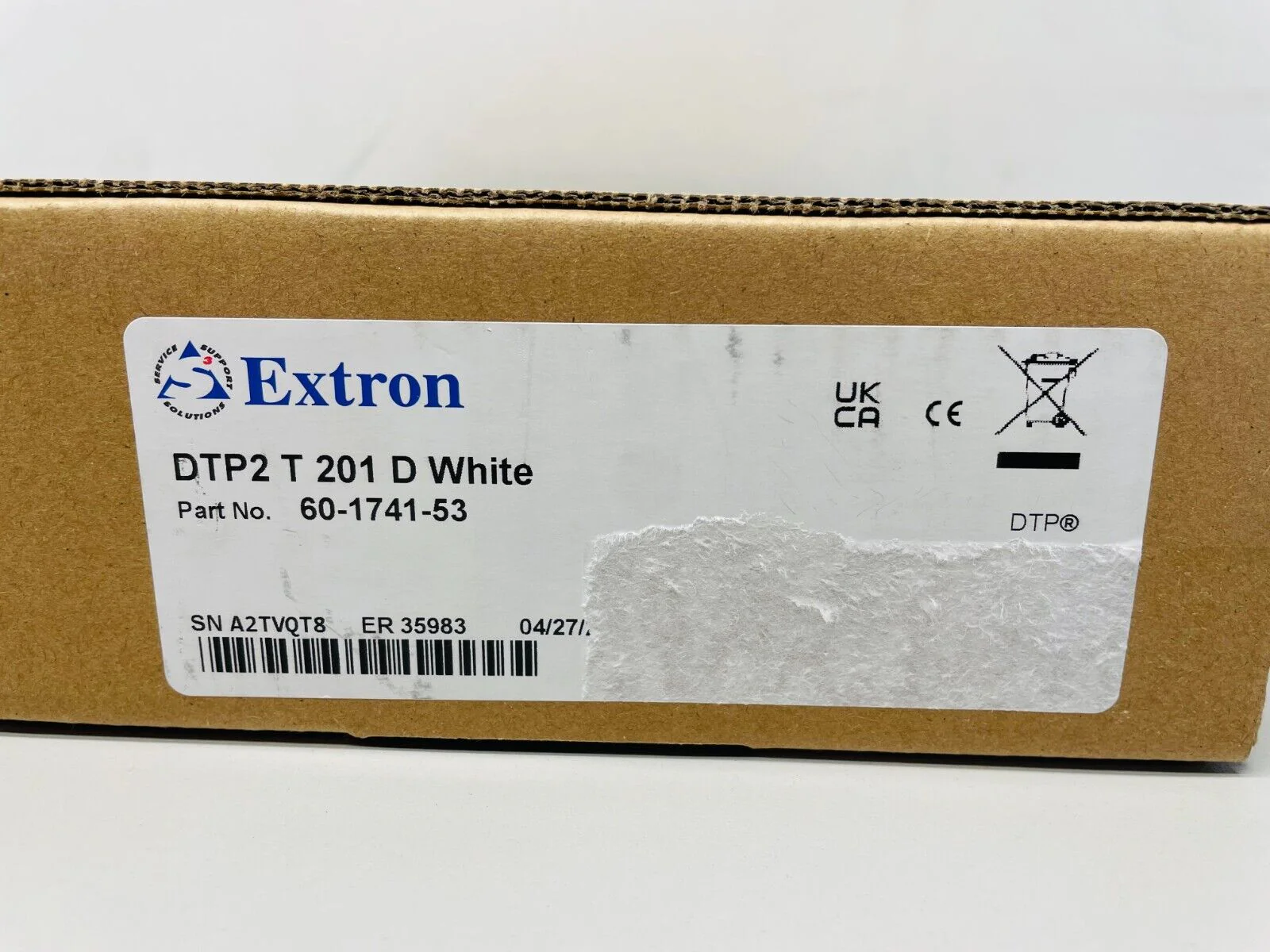 EXTRON 60-1741-53 DTP2 T 201 D White 4K/60 HDMI DTP2 Transmitter – Wall Plate - Image 2