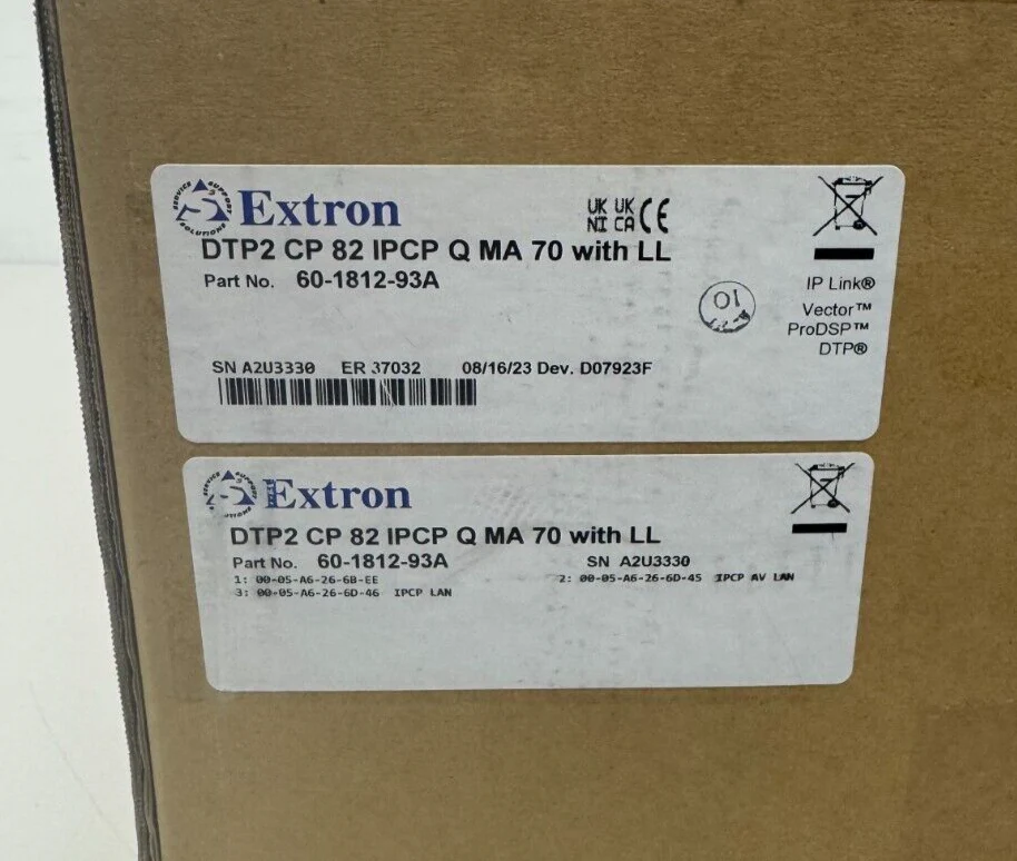 Extron 60-1812-93A DTP2 CrossPoint 82 IPCP Q MA 70 Control Processor & Mono Amp - Image 3