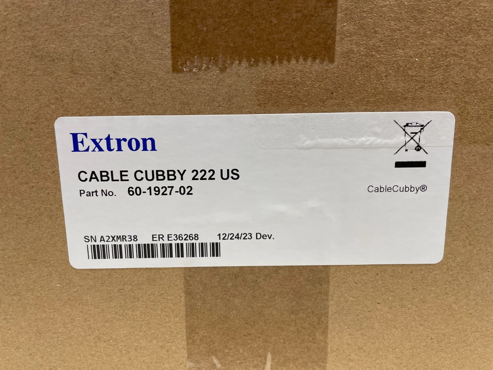 Extron 60-1927-02 Cable Cubby 222 Cable Access Enclosure AV Connectivity/Power - Image 2