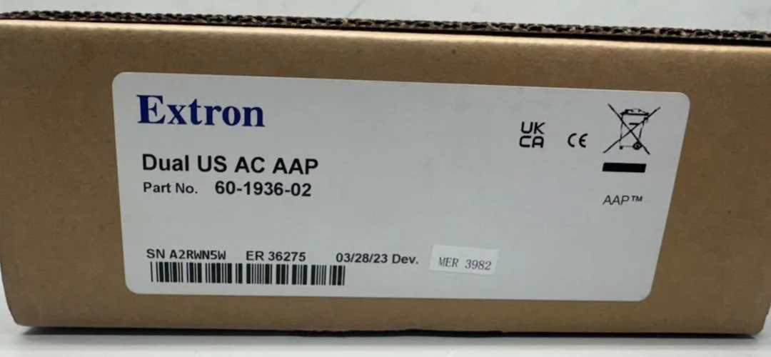 Extron 60-1936-02 Dual US AC AAP Dual AC Outlet AV Connectivity Modules