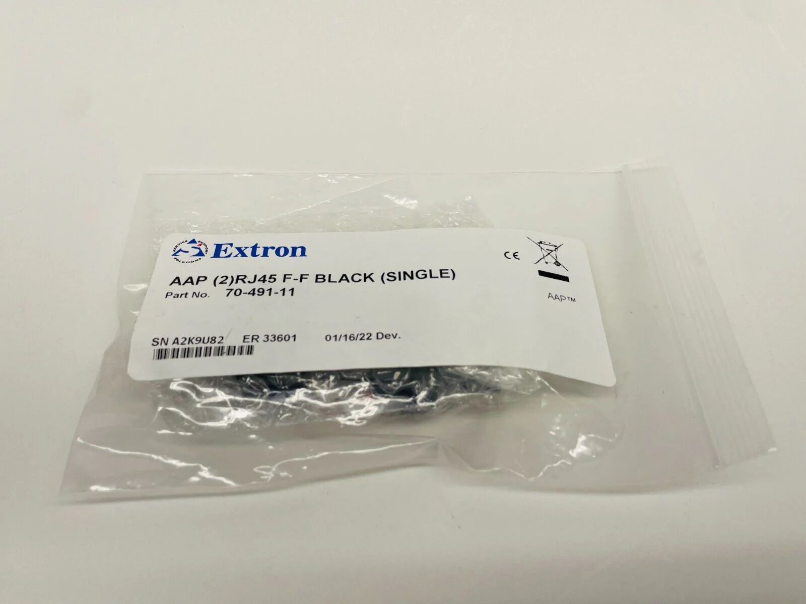 Extron 70-491-11 Two RJ-45 Female to Female Barrel - CAT 5e LOT OF 8 - Image 2