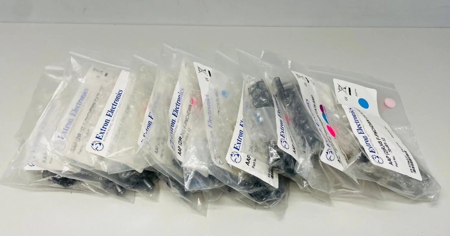 Extron 70-491-12 2 RJ-45 Female to Punch Down for CAT6 AMP Black LOT OF 10