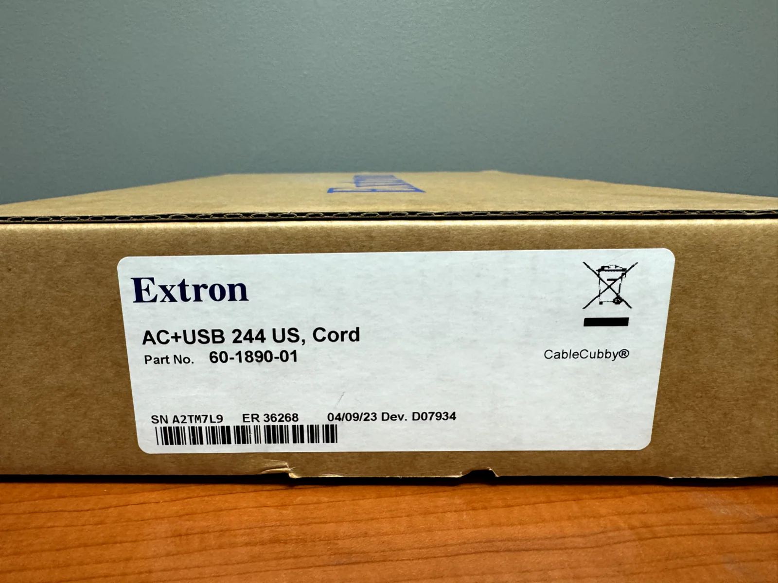 Extron AC+USB 244 US Cord Power Module for Cable Cubby Series 60-1890-01 - Image 2