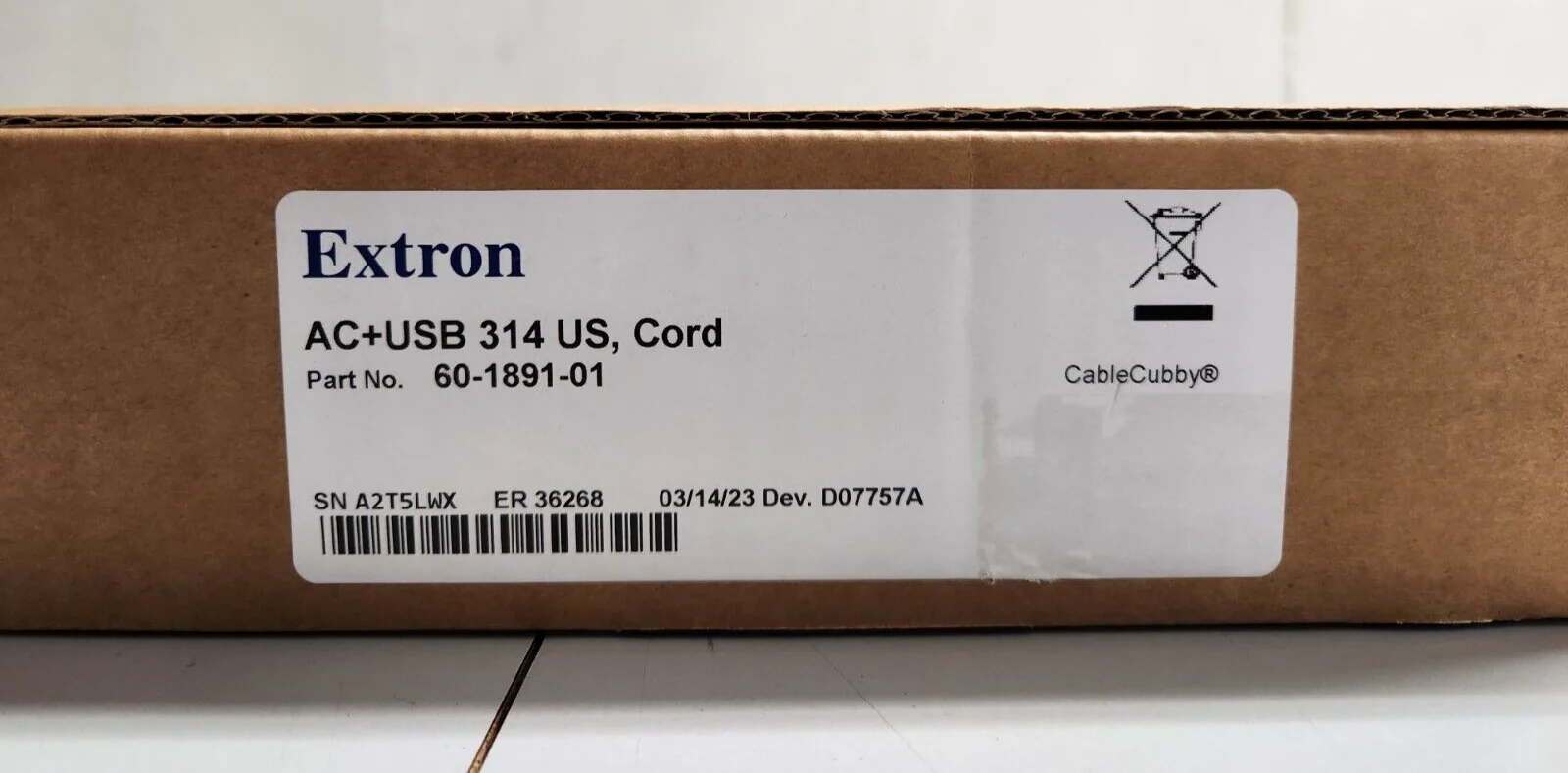 Extron AC+USB 314 US, Cord 60-1891-01 Power Module NEW - Image 4