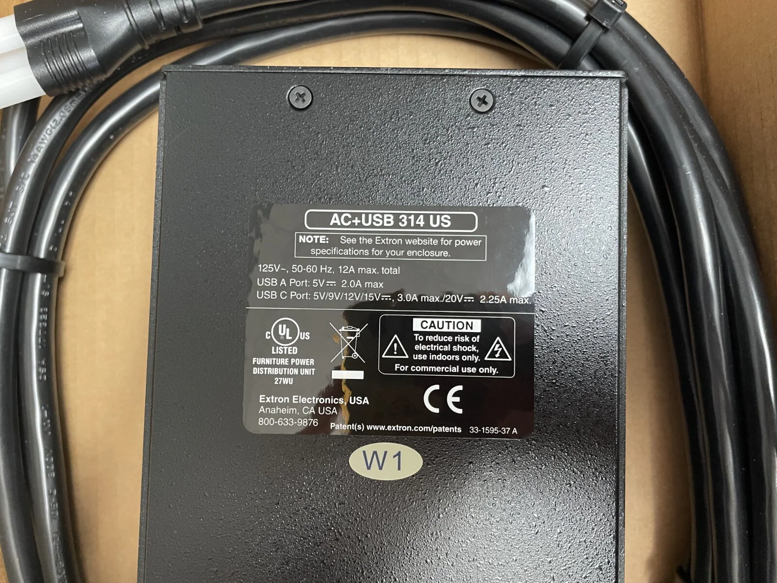Extron AC+USB 314 US Power Adapter 60-1891-01 - Image 6