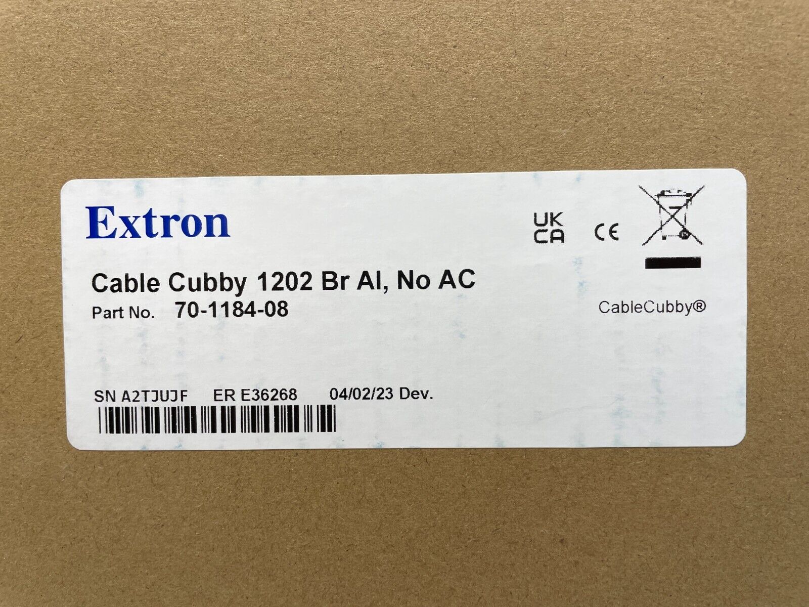 Extron Cable Cubby 1202 Cable Access Enclosure 70-1184-08 - Image 2