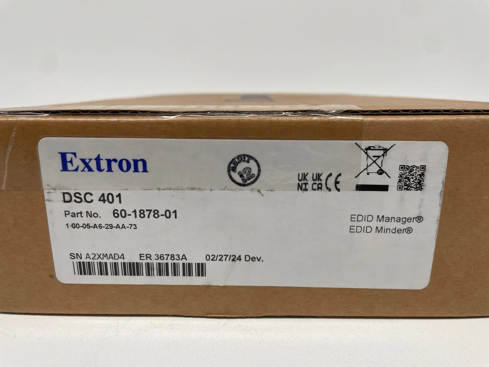 Extron DSC 401 4K/60 HDMI to HDMI Scaler Resolution Conversion System 60-1878-01 - Image 2