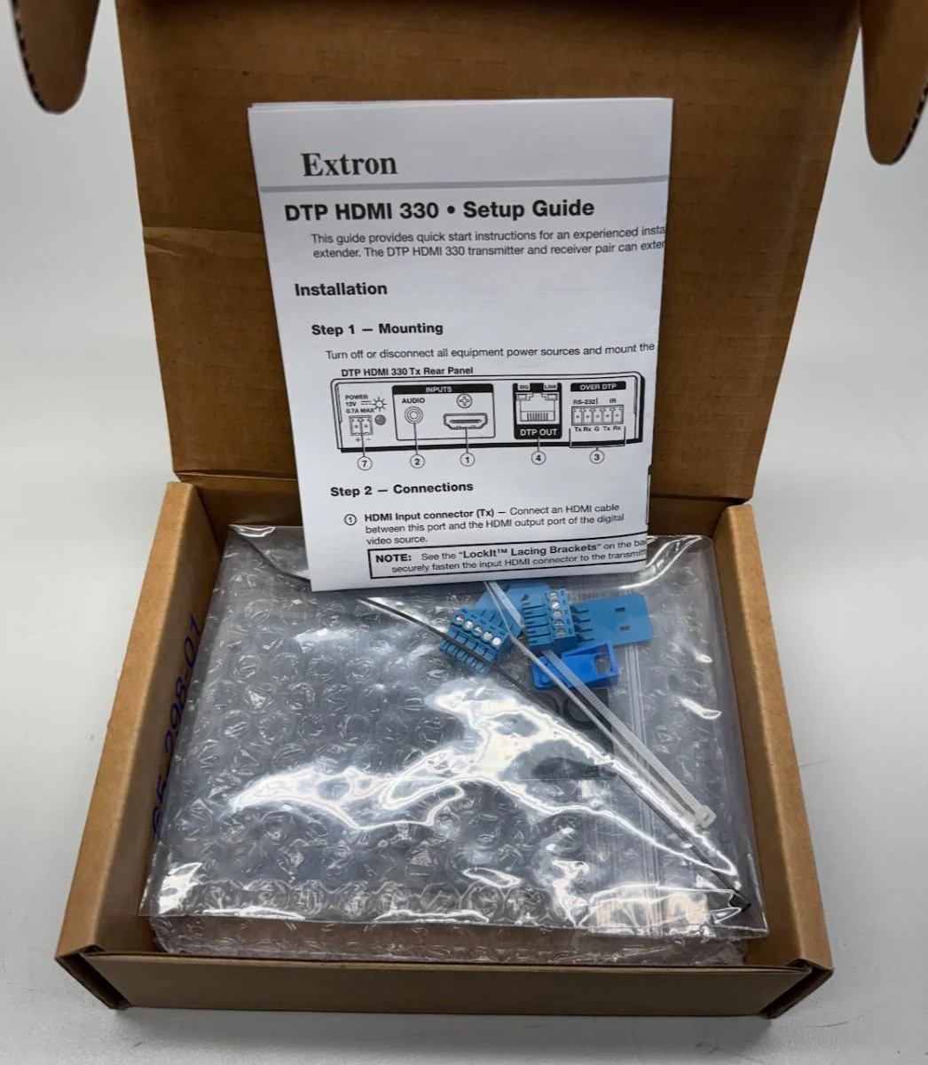 Extron DTP HDMI 4K 330 Rx Long Distance DTP Receiver for HDMI 60-1331-13 - Image 3