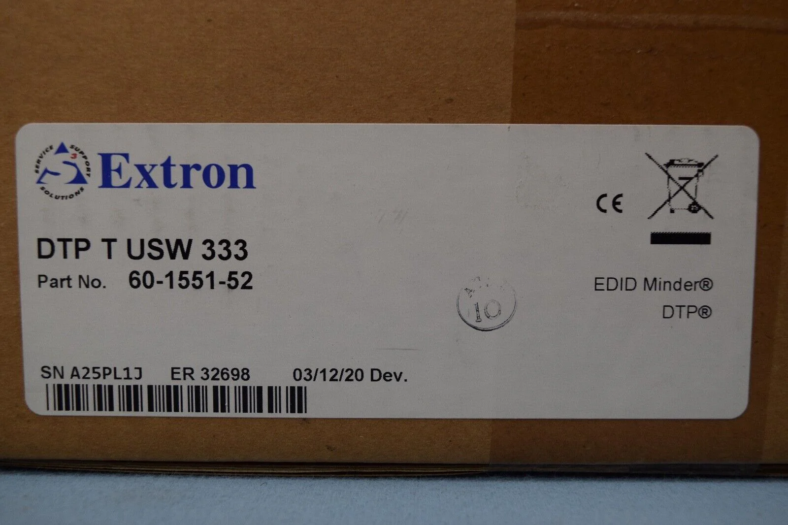 EXTRON DTP T USW 333  60-1551-52  3-Input Switcher & Long-Distance Transmitter - Image 2