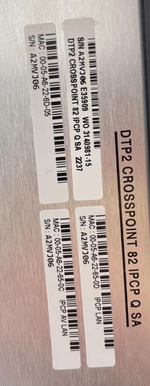 Extron DTP2 CrossPoint 82 4K/60 Scaling Presentation Matrix Switcher 60-1812-92 - Image 5