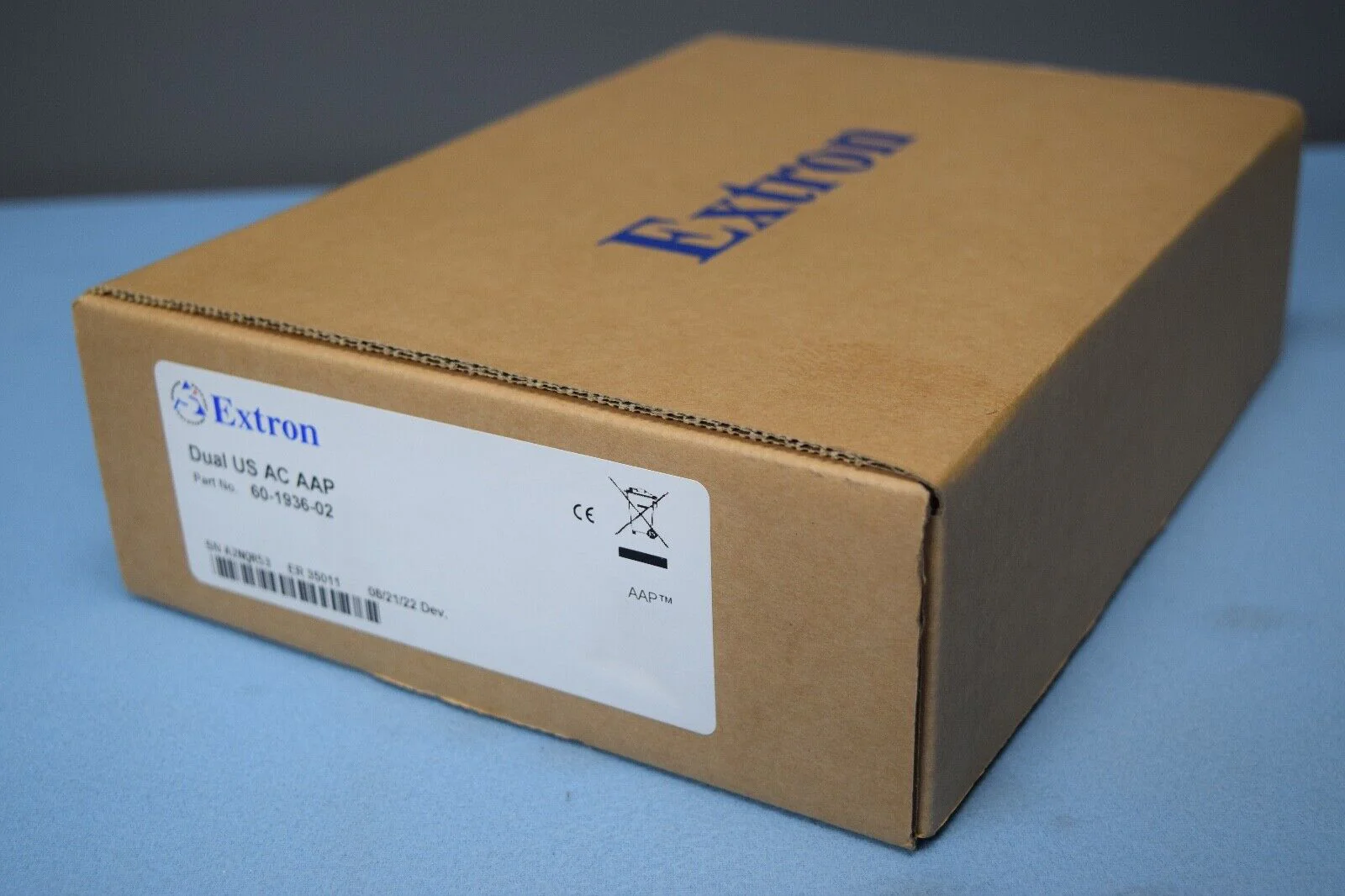 Extron Dual US AC AAP    AC Outlet Module with 9 Foot Power Cable 60-1936-02 - Image 3