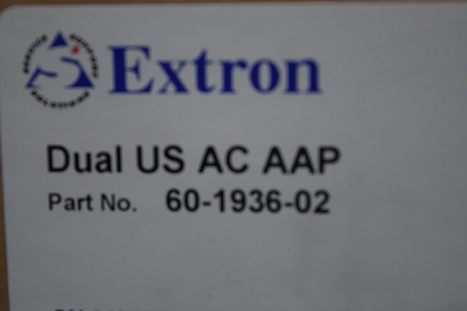 Extron Dual US AC AAP    AC Outlet Module with 9 Foot Power Cable 60-1936-02 - Image 4