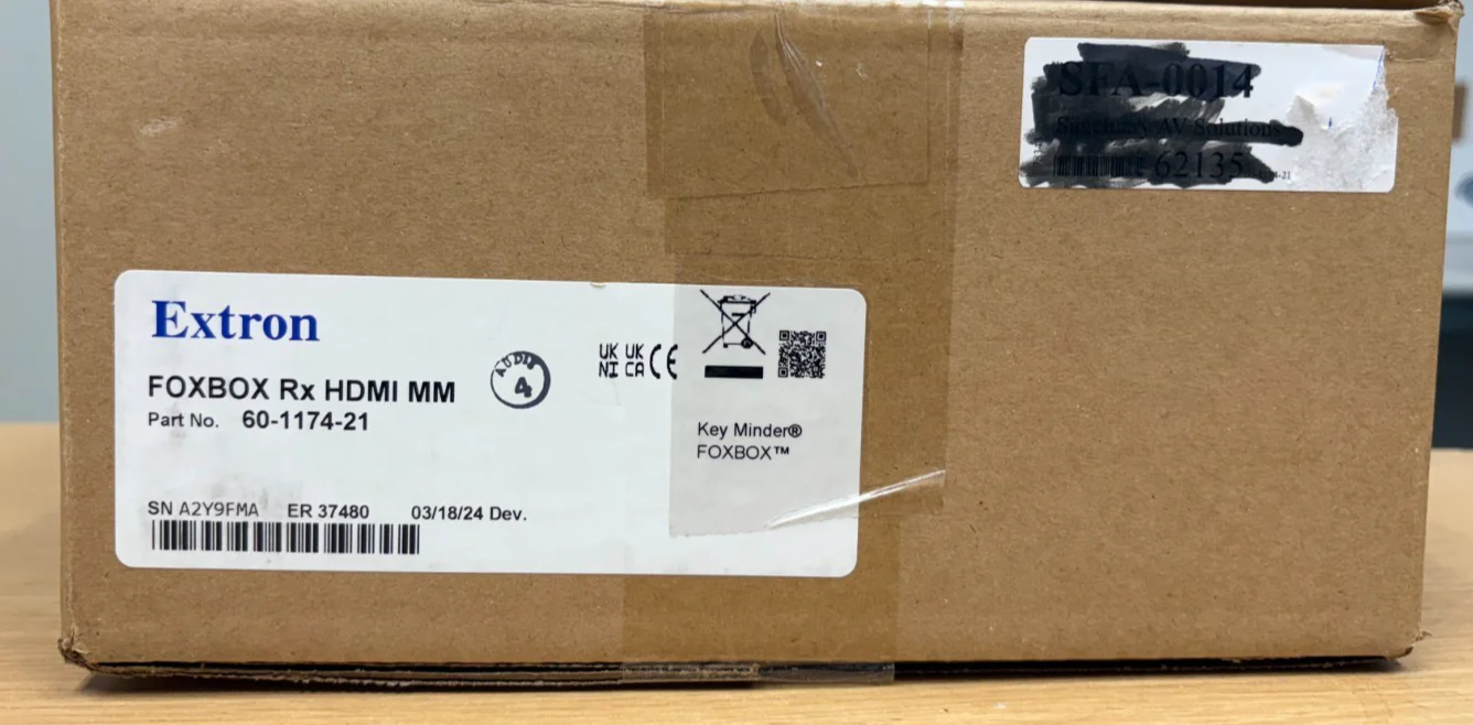 Extron FOXBOX Rx HDMI MM Fiber Receiver (P/N: 60-1174-21)