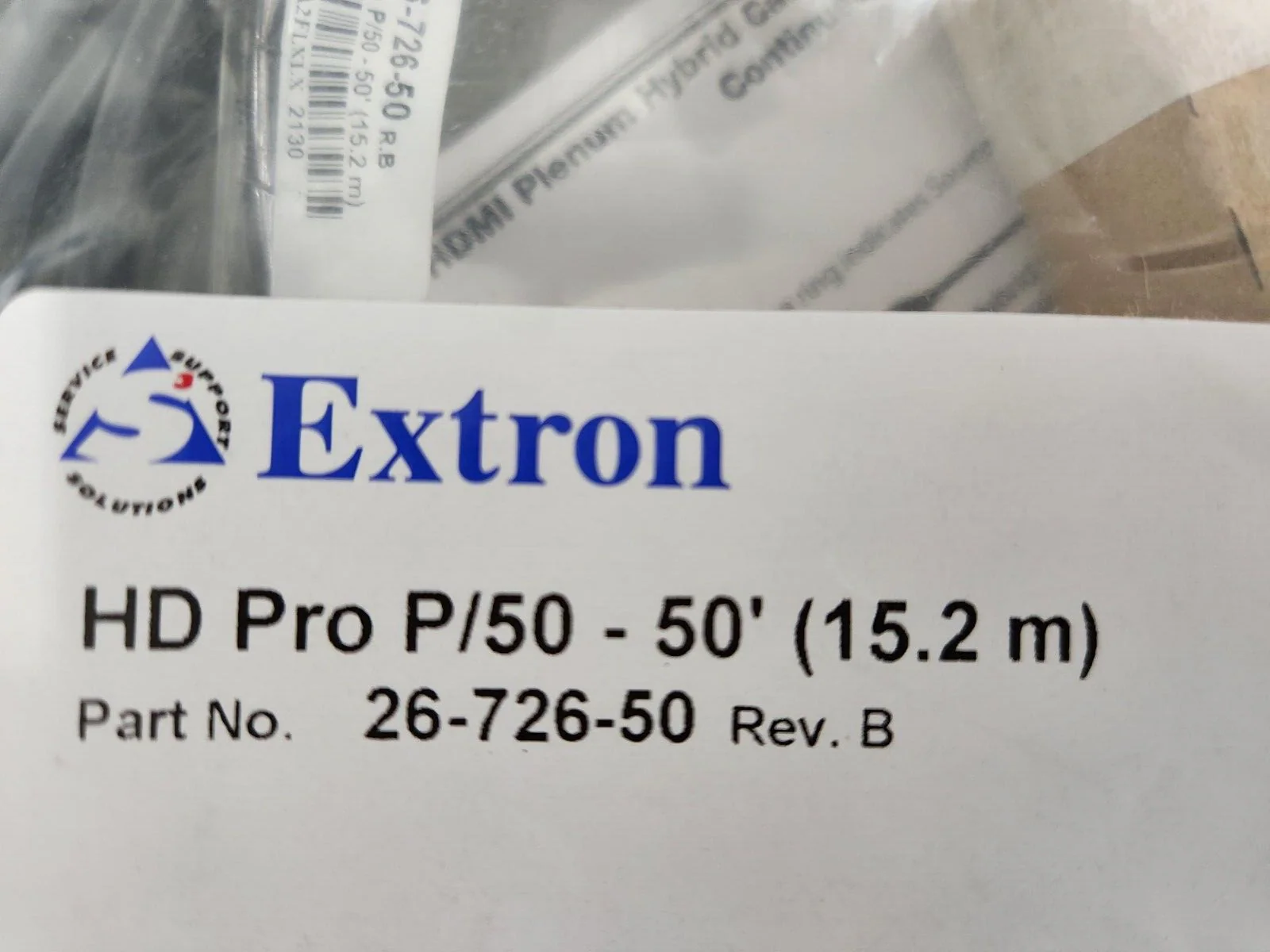 Extron HD ProP HDMI Premium High Speed Optical Cable 50' (15.2 m) | 26-726-50 - Image 2