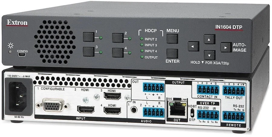 Extron IN1604 60-1457-01 DTP Four Input HDCP-Compliant Scaler