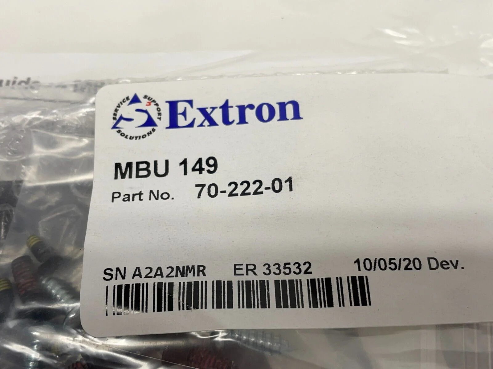 Extron MBU 149 Low-Profile Mount Kit for Full Rack Width 70-222-01 LOT OF 9 - Image 3