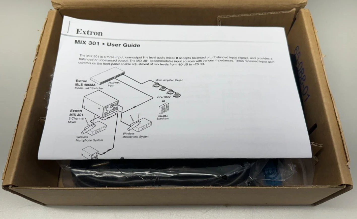 Extron MIX 301 Three Channel Line Level Mixer 60-737-01 - Image 3